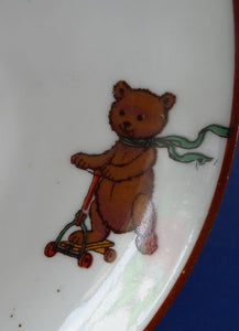 RARE 1920s NURSERY Ware: Paragon China Cup and Saucer. Teddie's Bedtime and Market Day