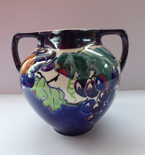 1920s Bough Pottery Vase by Richard Armour Fruiting Vines