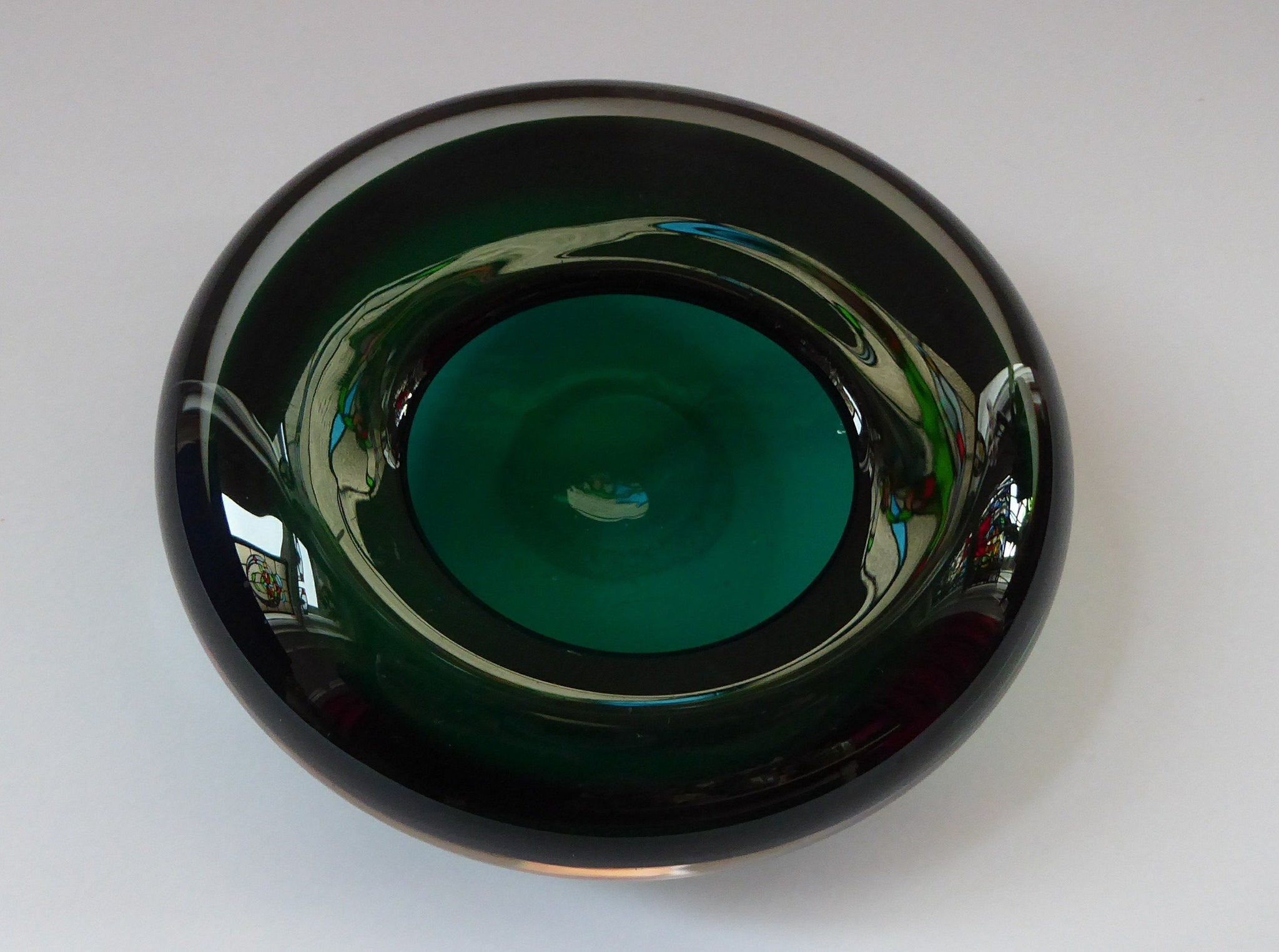 Vintage 1960s SPACE AGE Shallow Glass Bowl. Probably DANISH and Design ...