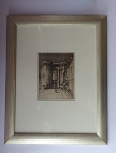 William Wilson 1920s Signed Etching Scottish Art