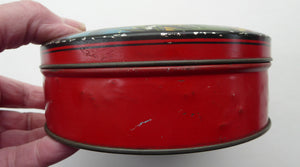 Rare 1950s ROBINSON CRUSOE Biscuit or Toffee Tin. 6 inches in diameter