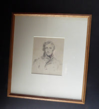 Load image into Gallery viewer, Regency Portrait Drawing of a Naval Officer for Sale
