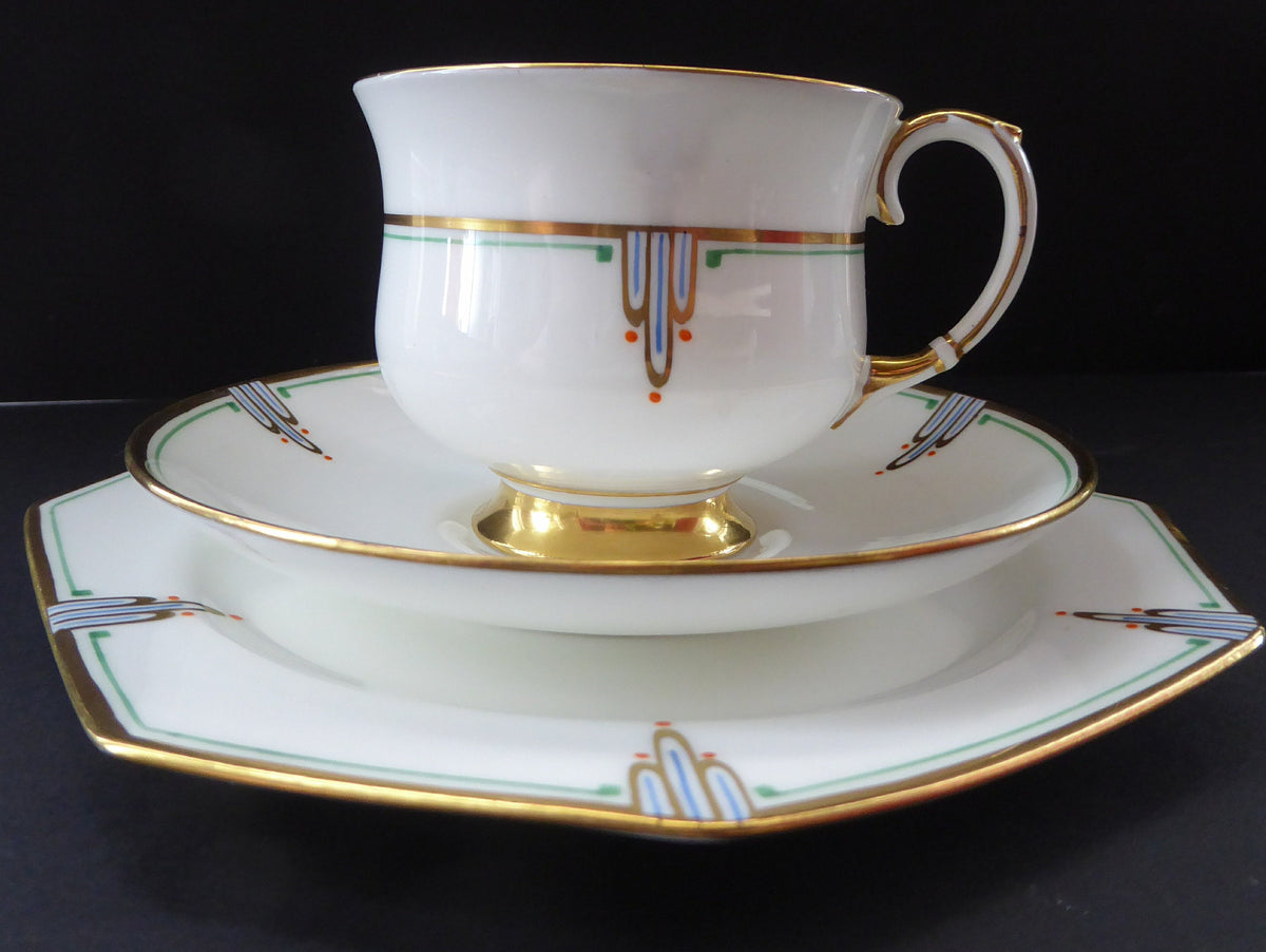 Early PARAGON Bone China ART NOUVEAU Pattern Trio: Tea Cup & Saucer, p ...