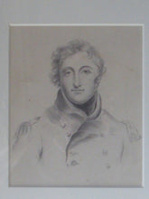 Load image into Gallery viewer, Regency Portrait Drawing of a Naval Officer for Sale
