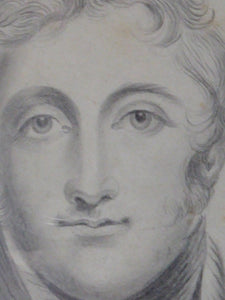 Regency Portrait Drawing of a Naval Officer for Sale