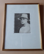 Load image into Gallery viewer, Edgard Holloway Self-Portrait 1984 Pencil Signed
