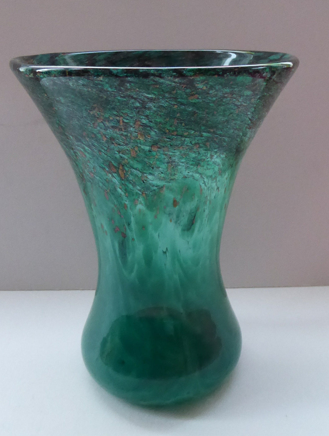 Scottish VASART Art Glass Vase. Vintage 1950s Glassware with Fine Shap ...