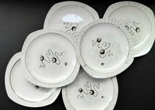 Load image into Gallery viewer, 1950s MIDWINTER Set of SIX Side Plates. Collectable FANTASY Pattern. Designed by Jessie Tait in 1953
