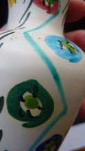 Load image into Gallery viewer, 1950s Italian Ceramic Vase with Hand Painted Abstract Design. Cute Miniature Vase
